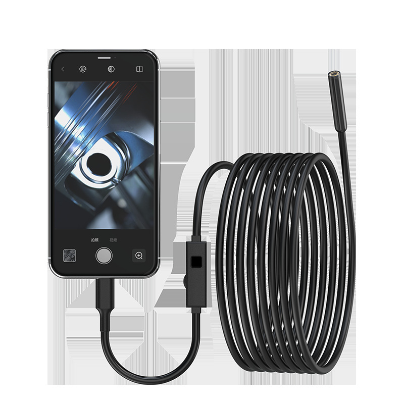 苹果直连高清内窥镜管道汽车积碳维修探头两用摄像头(图1)